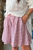 Nonni Gingham City Short Indian Pink